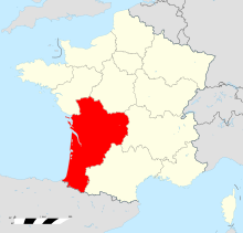 Nouvelle Aquitaine Region Locator Map.svg